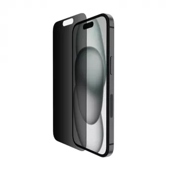 Belkin ScreenForce Pro - proteção de ecrã para telemóvel - 2,5D - vidro - com filtro de privacidade - vidro - para Apple iPhone 14 Pro, 15 (OVA147ZZ)