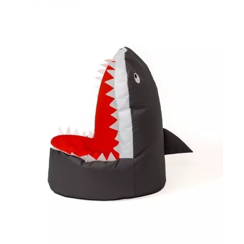 Pufe saco Sako Shark preto XXL 100 x 60 cm