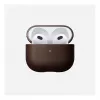 Capa de pele Nomad V3 Rustic Brown para AirPods — proteção em pele para o estojo de carregamento dos AirPods