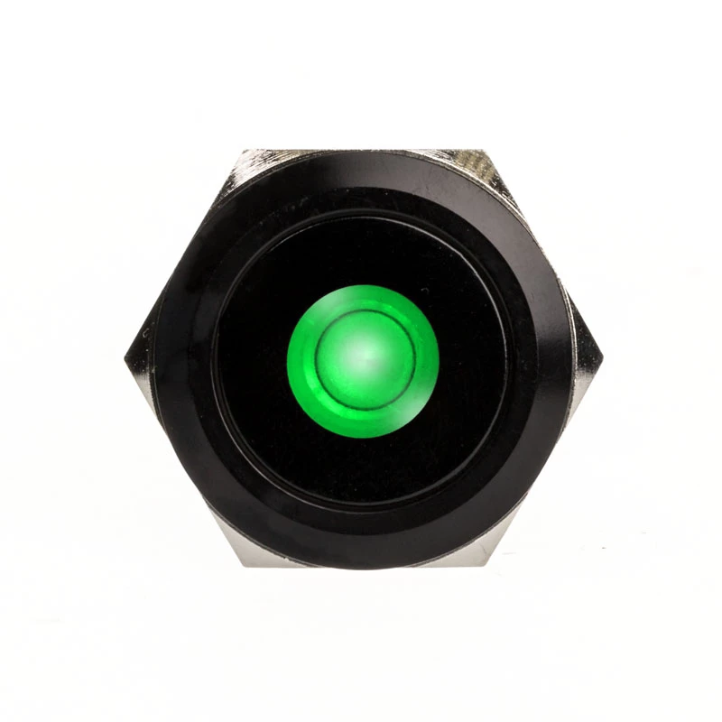 DimasTech PD220 botão de pressão antivandálico 25 mm Blackline Dot RGB