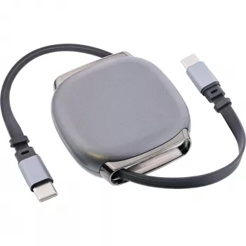 Cabo USB-C InLine 35850, 100W Power Delivery, 0,80 m, preto/cinzento