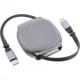 Cabo USB-C InLine 35850, 100W Power Delivery, 0,80 m, preto/cinzento