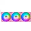 Ventoinhas THERMALTAKE CT140 EX Reverse ARGB Sync 140 mm, 500–1800 RPM, rosa, 3 unid.