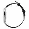 Smartwatch Garett Verona prateado-preto couro VERONA_SREB_CZARN_SKOR Garett