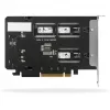 Rack de armazenamento móvel RAIDSONIC ToughArmor MB842MP-B — 2 baías removíveis para M.2 NVMe, PCIe 4.0 x16