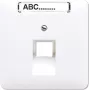 JUNG CD 569-1 NAUA WW - branco - termoplástico - RJ-45