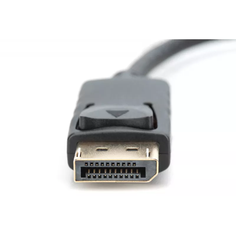 Adaptador DIGITUS, ficha DisplayPort - conector fêmea HDMI A, DisplayPort Standard 1.1a, certificado UL20276, AWG28 (DB-340400-001-S)