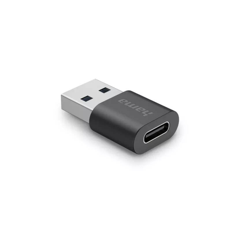 Adaptador USB Hama, ficha USB-A - conector fêmea USB-C, USB 3.2 Gen2, 10 Gbit/s