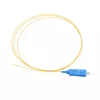 Pigtail SC/UPC PVC monomodo Extralink G.657.A1 FTTH 900 µm 1 m amarelo