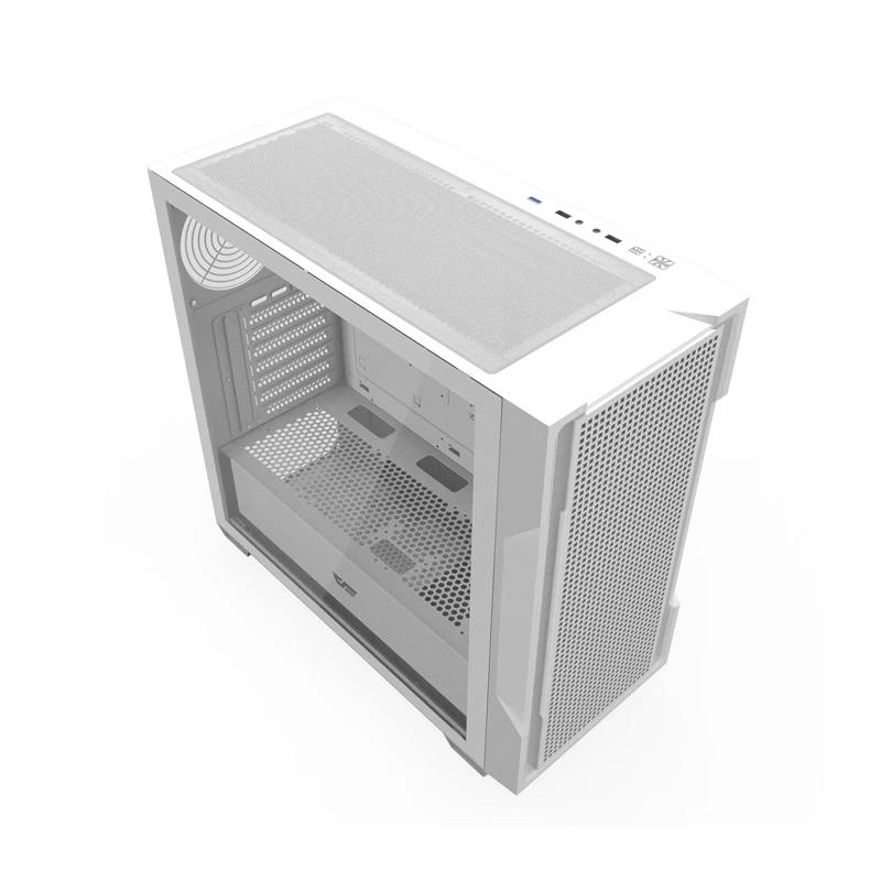 Caixa de PC Darkflash DS900 Mesh sem ventoinhas (branco)