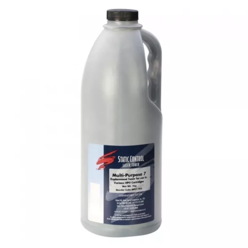Toner em pó Static Control para HP CB435/285/278/436 preto 1 kg, toner de recarga