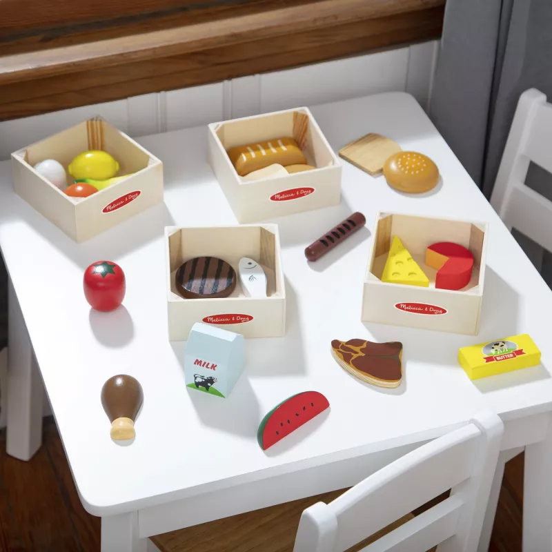 Melissa & Doug Grupos de alimentos, cozinha de brincar