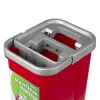 Conjunto de esfregona plana GB870 MaxiClean com balde de limpeza 2 em 1 5,7L, sistema de limpeza de chão com cabeça de esfregona rotativa 360°