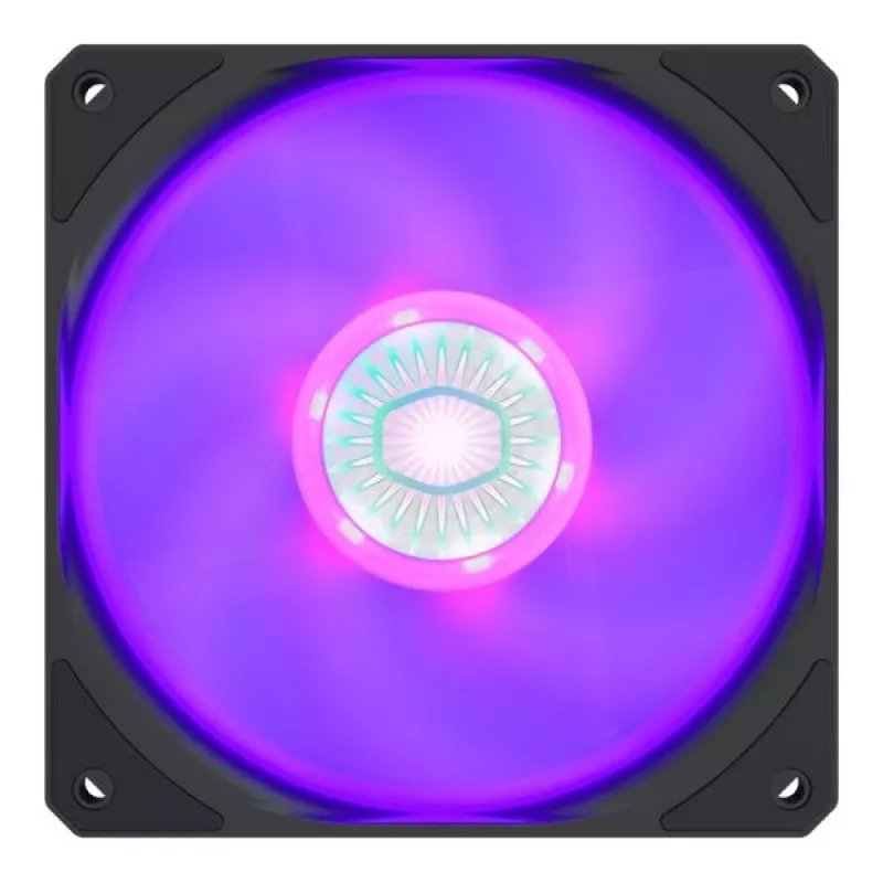 Cooler Master SickleFlow 120 RGB MFX-B2DN-18NPC-R1 ventoinha de caixa de 120 mm, 4 pinos, rolamento Rifle, 650-1800 RPM, 8-27 dBA