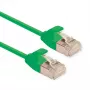 ROLINE DataCenter - cabo de patch - RJ-45 (M) para RJ-45 (M) - 1,5 m - U/FTP - CAT 6a - isento de halogéneos, moldado, proteção da patilha, flexível - verde, pantone 3278C (21.15.3334)