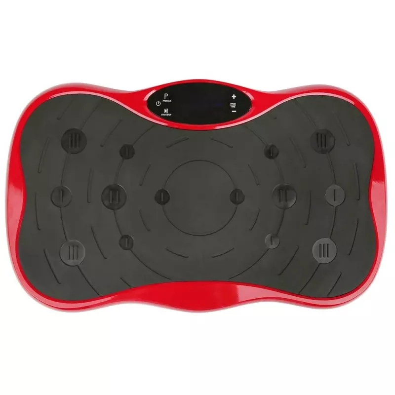 Extralink plataforma vibratória para exercícios fitness Moonwalk Spinmove vermelho