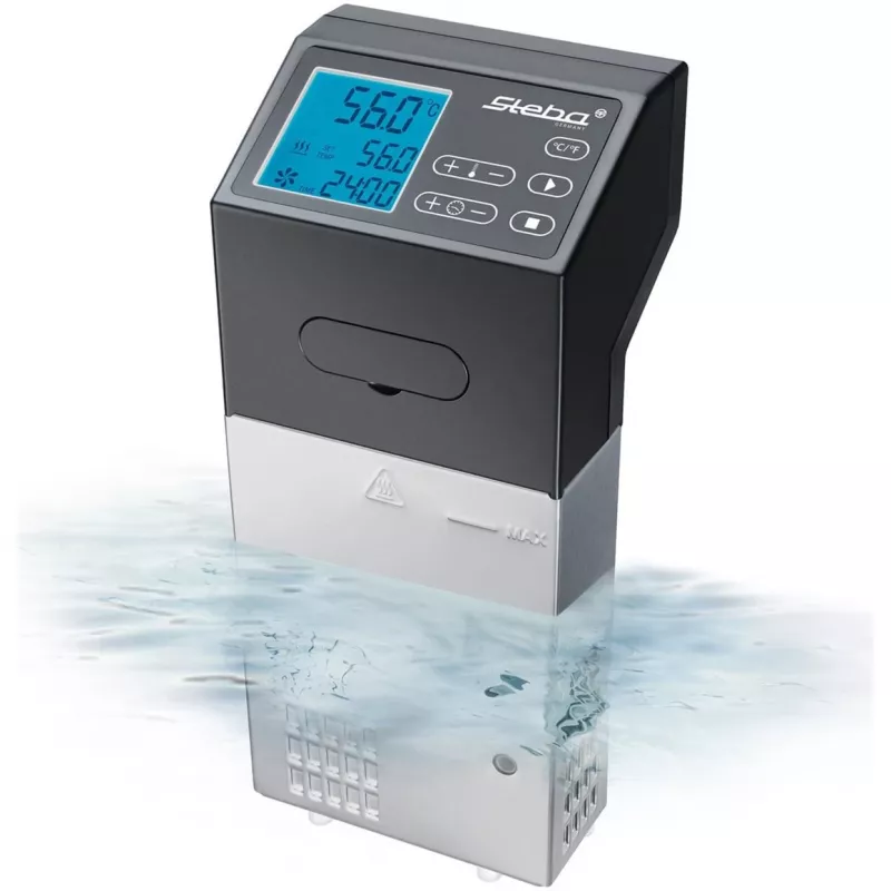 Steba SV 100 Professional cozedor sous vide, 1500 W, aço inoxidável/preto