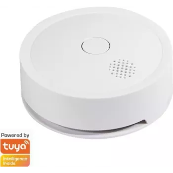 Detetor de fumo Wi-Fi Smart, compatível com Tuya, branco