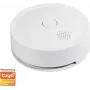 Detetor de fumo Wi-Fi Smart, compatível com Tuya, branco
