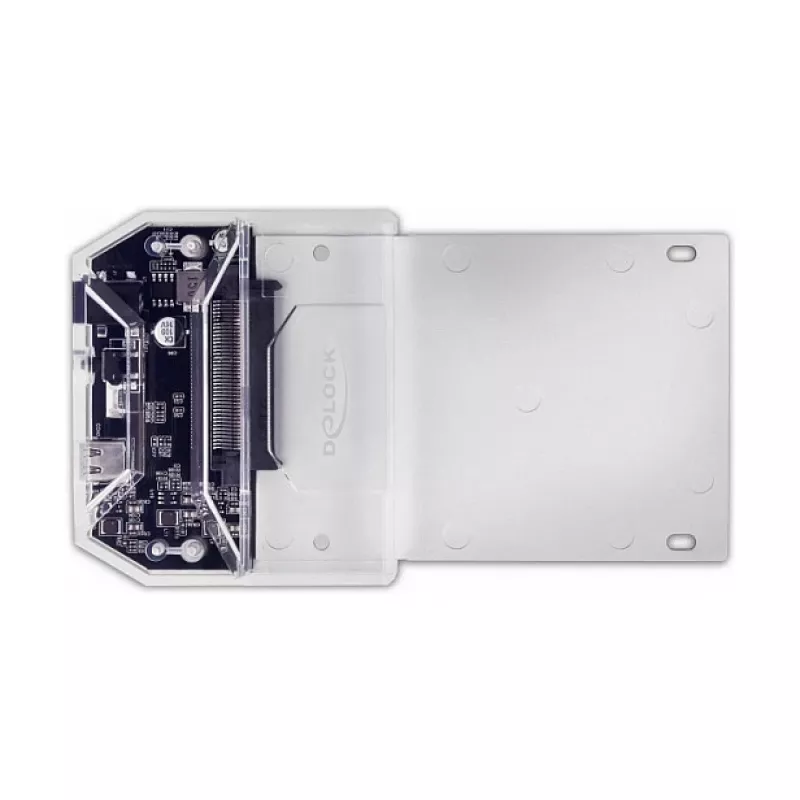 Docking station DeLOCK USB Type-C para 1 x SSD U.2 preto