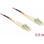 Cabo de fibra ótica DeLOCK LC para LC multimodo OM4 0,5 m