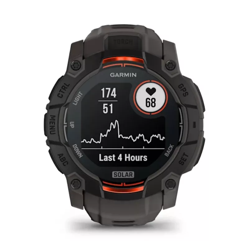 Smartwatch GPS Garmin Instinct 3 Solar 1,3 polegadas MIP 176x176 Ecrã tátil Preto