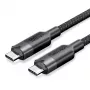 Cabo Vention USB 3.2 5A 10 Gbps 1 m BK USB-C para C