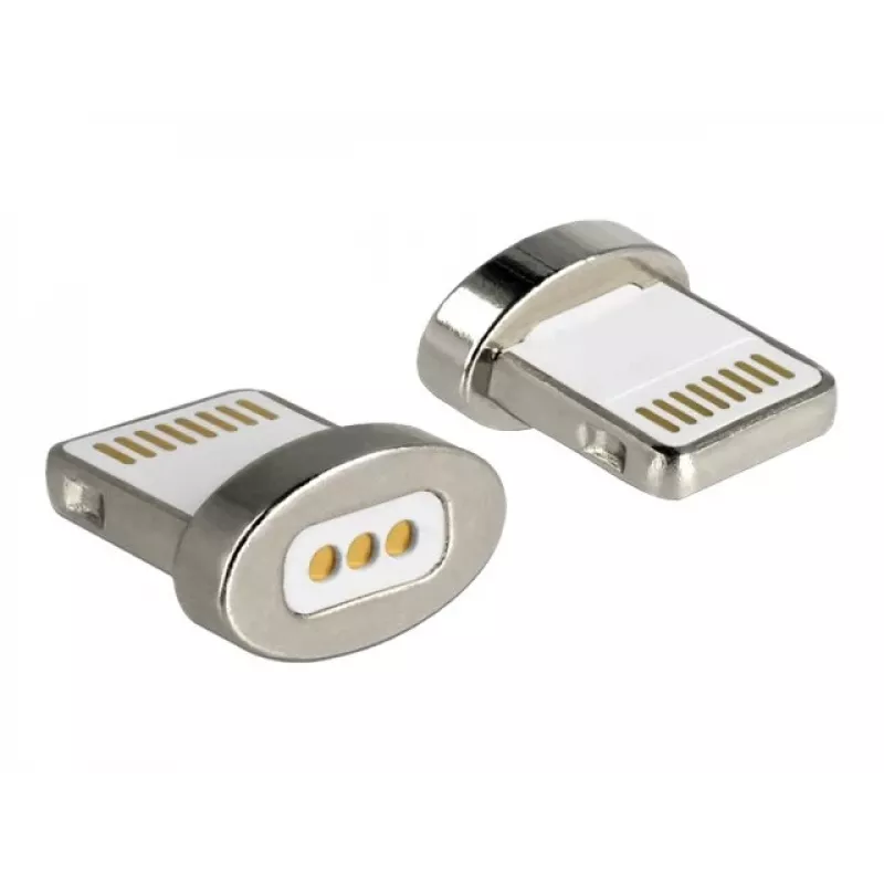 Adaptador Lightning DeLOCK - magnético para Lightning (M) - para Apple iPad/iPhone/iPod (Lightning) (65928)