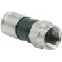 Triax KOKA 6 F ficha de compressão F para cabo de 4,6 mm, 350094