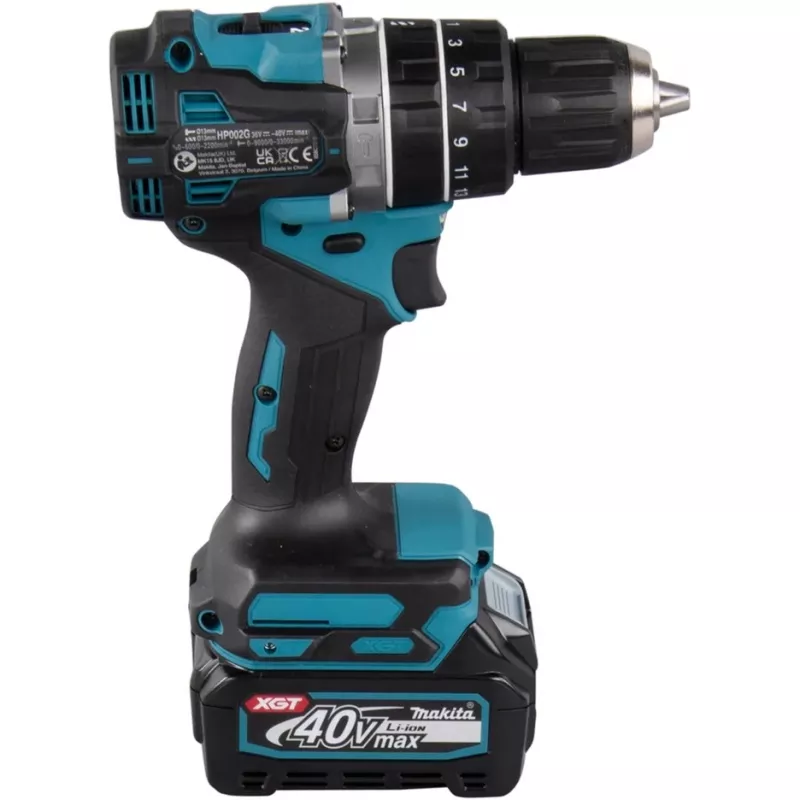 Makita XGT HP002GA202 berbequim/aparafusadora de percussão a bateria 40 V, 2 baterias 2,0 Ah