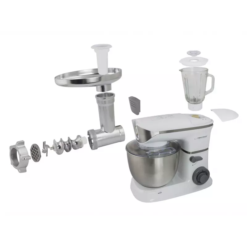 Processador de alimentos Esperanza EKM025 1000 W 5 L aço inoxidável branco