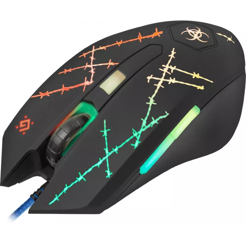 Rato gaming Defender Forced GM-020L ambidestro USB Type-A ótico 3200 DPI