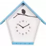 Relógio de parede NeXtime 3109bl Cuckey, 30,5x33x11 cm, azul/branco