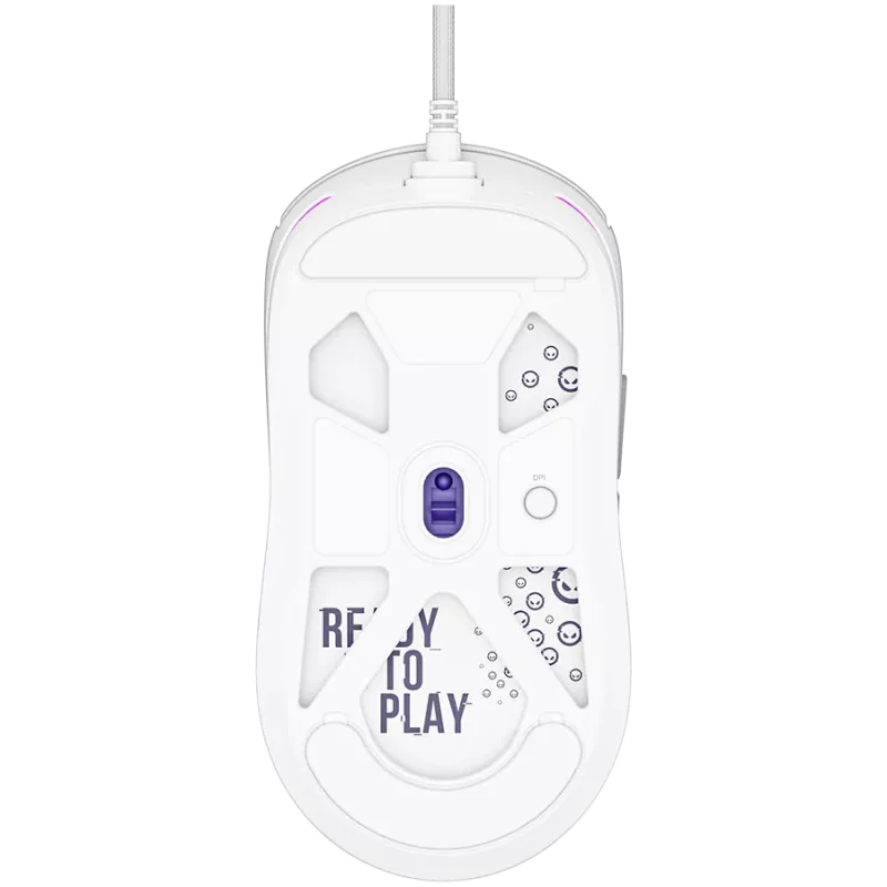 LORGAR MSA10, rato gaming Ultralight com fio Advanced, branco