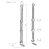 Suporte VESA universal Maclean para barra de som, máx. 15 kg, MC-335