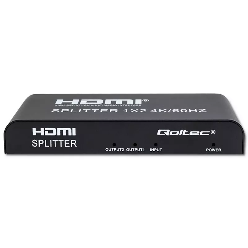 Qoltec 51797 Splitter HDMI ativo 2 x HDMI 4K x 2K | 6 Gb/s | 60 Hz