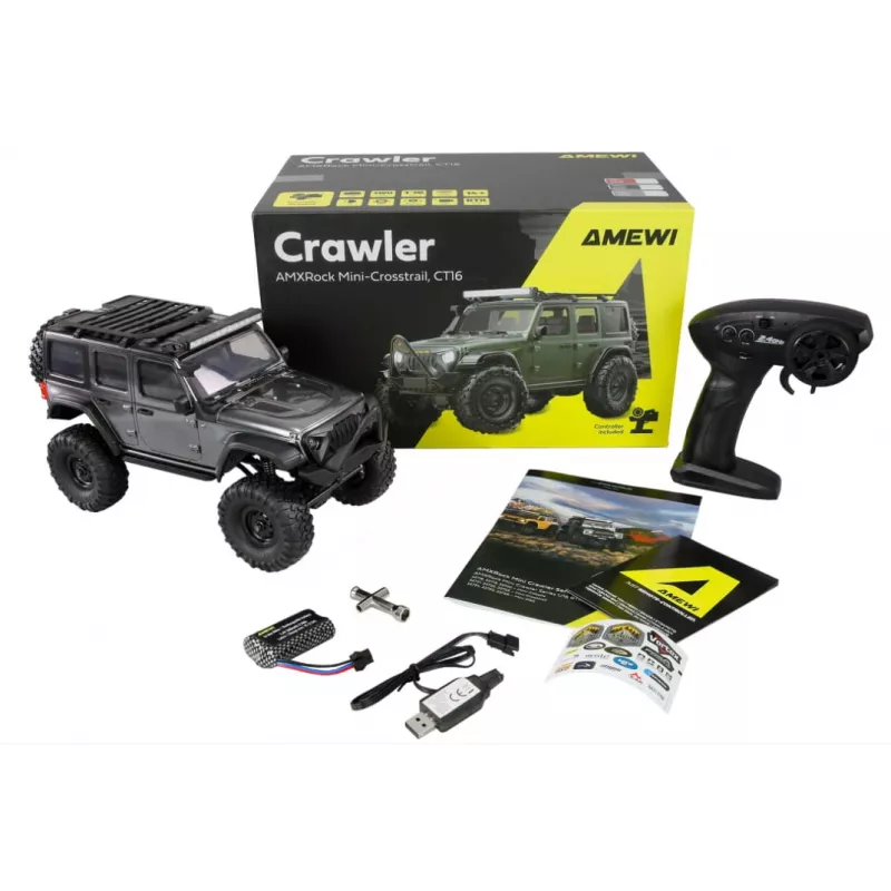 RC Crawler Amewi Mini-D90 4WD 1:16 RTR – escala 1:16, tração às 4 rodas, ready-to-run