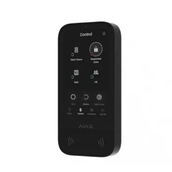 Teclado Ajax KeyPad TouchScreen RF preto a pilhas