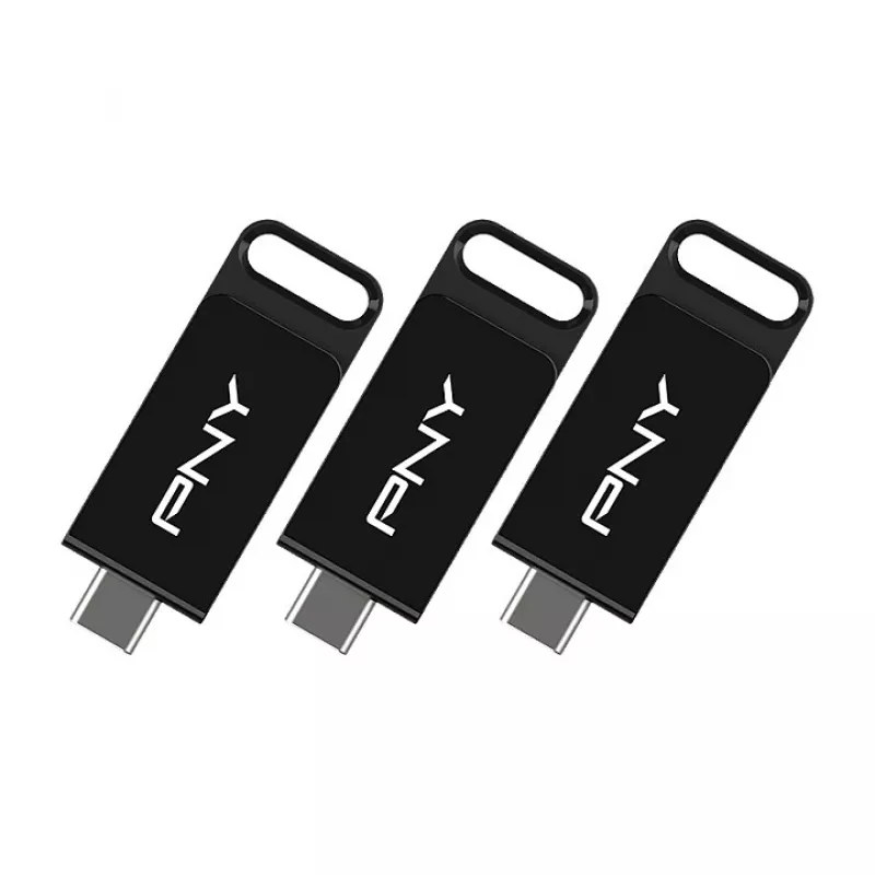 PNY Elite 128 GB USB-C 3.2 Gen 1 pen USB, pack de 3 (Retail)
