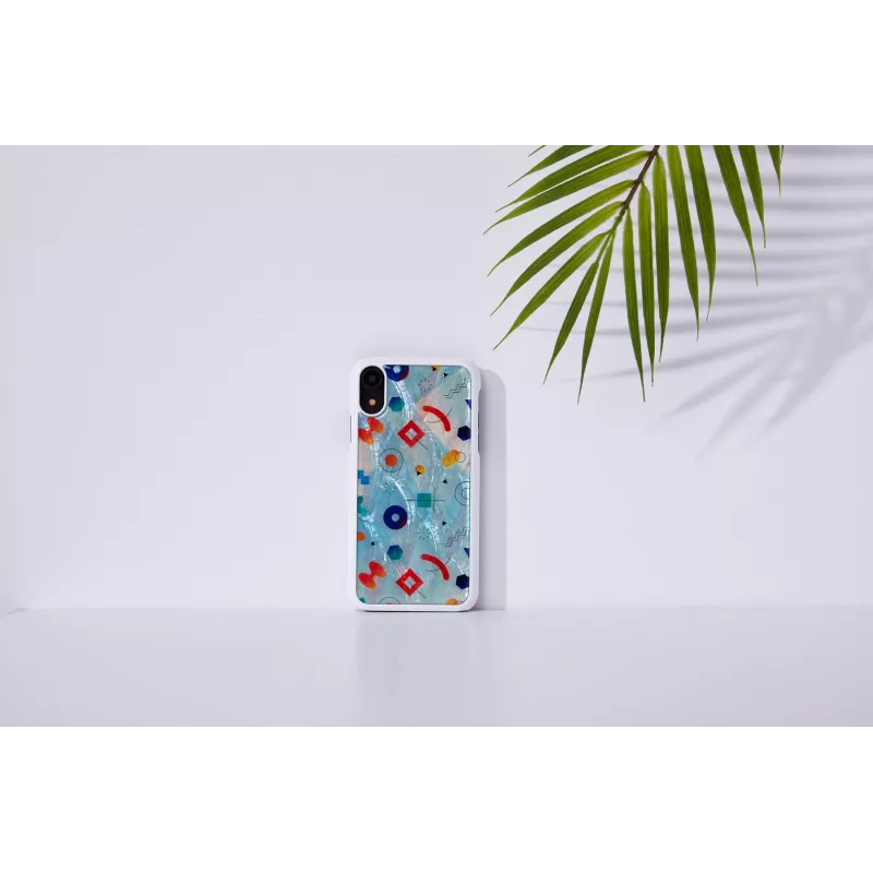 Capa para smartphone iKins para iPhone XR — capa de proteção Poppin Rock branca