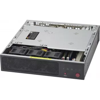 Super Micro Supermicro SC101F - Fator de forma ultra pequeno - Mini-ITX - sem fonte de alimentação - Preto (CSE-101F)
