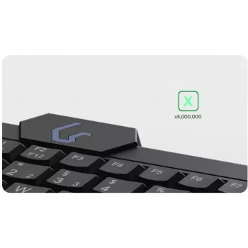 Teclado doméstico KeySonic KSK-3210ELU (DE) USB QWERTZ alemão preto