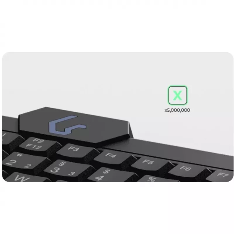 Teclado doméstico KeySonic KSK-3210ELU (DE) USB QWERTZ alemão preto