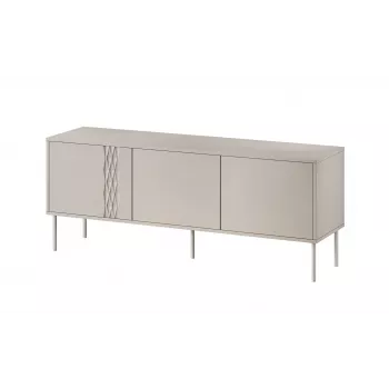 Móvel RTV Cama 3D TRESSE 150x40x55 caxemira mate