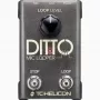Looper de microfone TC‑Helicon Ditto Mic Looper com entrada de microfone (modelo 000-DDU01-00010)