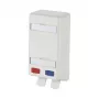 METZ CONNECT BTR E-DAT módulo 8/8(8) APF - Caixa de instalação superfície de rede - Branco puro - 2 portas (1309150102-E)