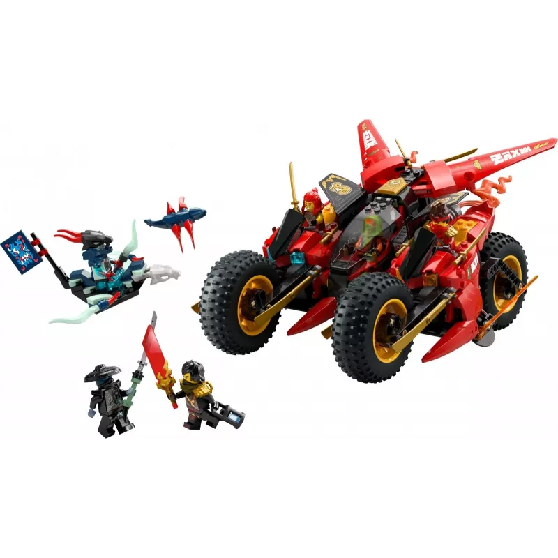LEGO Veículo de combate Ninja Conjunto 71844 — NINJAGO, 561 peças, 6 minifiguras, peças móveis, 140×240×220 mm