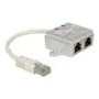 Cabo de rede DeLOCK 65224 RJ-45 0,15 m branco