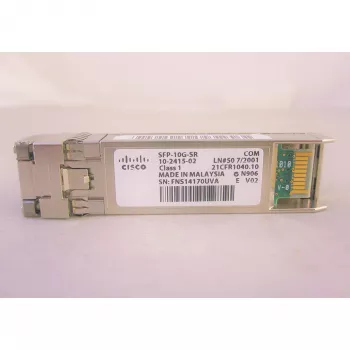 Transceptor SFP+ Cisco - Mini-GBIC - DOM - 10GBase-SR - Fibra multimodo - 850 nm - Dual LC/PC - Alcance até 300 m
