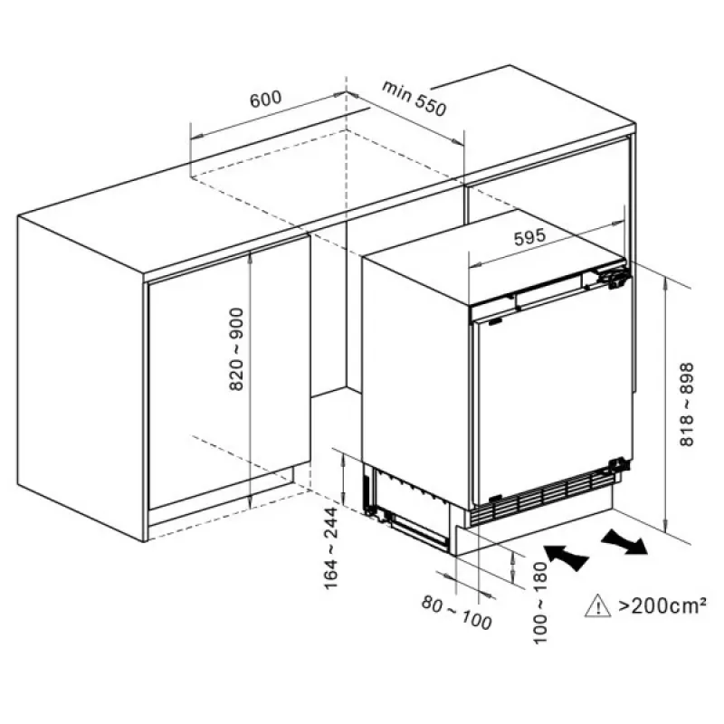 Frigorífico encastrável MPM MPM-116-CJI-17/E, 116 L, branco, refrigeração estática, congelador 17 L